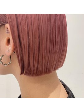 エイミー 布施店(eimee) 小顔/切りっぱなしピンクベージュショート[布施駅/布施西北口]