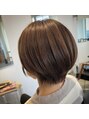 オルガノヘアーギャラリー(OLGANO HAIR GALLERY)&nbsp;ショートボブにカット、丸みのあるフォルムにカット。