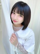 ランド 原宿表参道(LAND) 乾かすだけで簡単にかわいいボブ☆束間のある前髪がかわいい☆