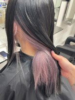 ベレーザ 渋谷(BELEZA)&nbsp;2135外国人風カラーインナーカラーカシスレッドベイビーピンク