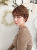 大人可愛い30代40代50ショートボブショート丸みショート