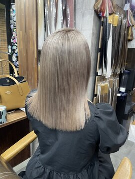 ラフ(LAFF) #バレイヤージュ#グレージュカラー#ボブウルフ#ココアベージュ