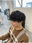 波巻きパーマ/刈り上げマッシュ/ツイストスパイラル