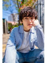 ケアリー 大泉学園(Carelly)&nbsp;ツイストパーマ七三オールバックマッシュウルフスリークショート