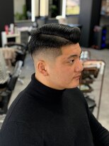 ヘアーラボ 樟葉(Hair Labo)&nbsp;サイドパート スキンフェード 南楠葉