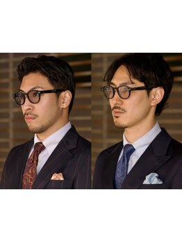 スーツに合う、大人の好印象スタイルをご提案。セット次第でON/OFF可能！[今池/メンズ/MEN'S/眉毛/学割U24]