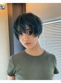 turquoise×マニッシュショート