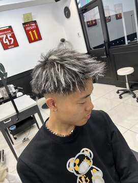 メンズラピス 栄店(Men's Lapis) ホワイトハオライトメンズショートアップバンクスキンフェード