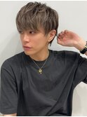 アッシュブラックカルマパーマベリーショートダークアッシュ