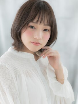 ドクターズサロン LAB 小山店 ツヤ髪大人かわいいグレーベージュ外ハネロブp小山10代20代30代