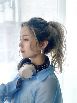 イルバイアトモス(ilu by Atmos) blonde × hair arrange