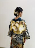 成人式ヘアセット、着付け