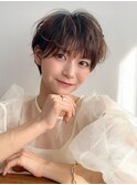 ショートボブ髪型30代40代50代前髪あり前髪なし面長丸顔【倉田】