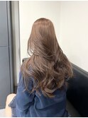 12361グレージュブリーチなしダブルカラーミルクティーアッシュ