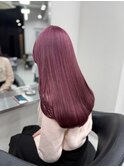 12667髪質改善ホワイトピンクラベンダーミルクティーストレート