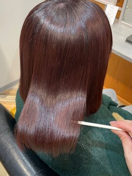 マル 日立(maru.) 極上のうる艶ヘア　縮毛矯正＋髪質改善カラー