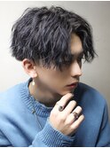 センターパート波巻きパーマスパイラルパーマツイストスパイラル