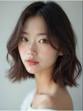 モードケイズ 調布店(MODE K's) 顔周りレイヤー_韓国ヘアウルフ透明感調布ブリーチなしカラー