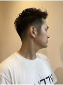 メンズアップバングショート／表参道