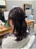 シンプルハーフアップ◎
