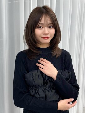 アマトウキョウスマートサロン(AMA TOKYO×Smart Salon) くびれレイヤー/顔まわりカット/レイヤーカット/小顔ヘア