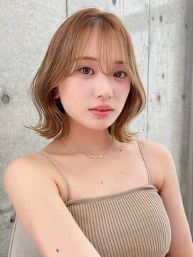 ボブ/ブリーチなし/髪質改善/イノアカラー/韓国ボブ/立川ボブ