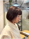 Lomalia表参道ナチュラルレースグレージュボブ