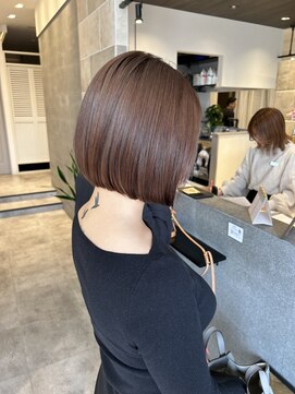 ヴィアンカ 倉敷中央通り店(Vianca) ボブ/タッセルボブ/内巻きボブ/ミルクティーベージュ