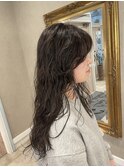 ロングの天使パーマ