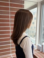 ルームヒゴバシ(room higobashi) 柔らかく透けるオリーブシルバーベージュ/OWAY/レイヤースタイル
