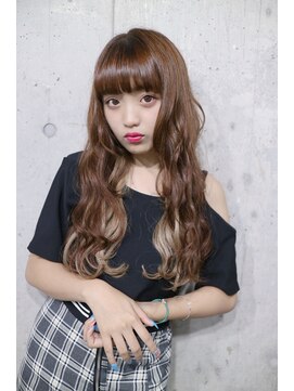 サロンドミルク 原宿(salon de MiLK) 【salon de MiLK 原宿】ピンクベージュ×インナーホワイト