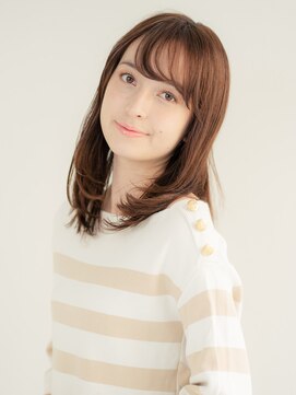 エンタク 新宿三丁目店(enntaku) ［enntaku新宿］大人かわいい斜めバングストレート