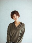 小顔ショートボブ.
