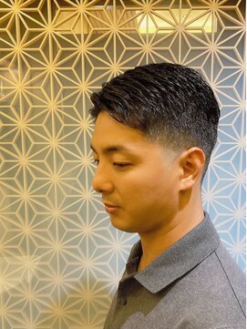 ヒロギンザプレミアムバーバースパ パレスホテル店(HIRO GINZA) 外国人風×フェード×七三スタイル／大手町／理容室／丸の内