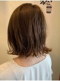 外ハネナチュラルボブスタイル