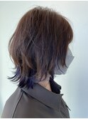 レイヤースタイル☆ネオウルフ☆インナー☆ラベンダーブルー
