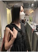 CAF松本【ストレートヘア×赤みのないダークトーンカラー】