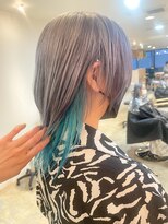 ヘアーブレイス(hair brace)&nbsp;＊推しカラー＊インナーターコイズ　stylist中村