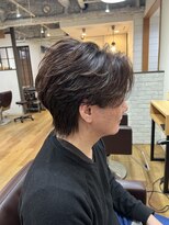 アリエッタ(aRietta)&nbsp;20代韓国センターパートスーツモテるニュアンスパーマ