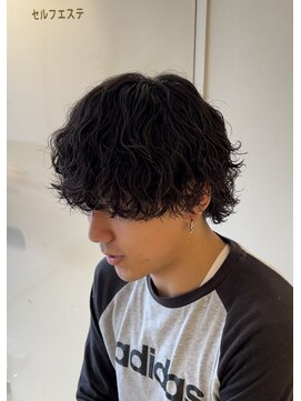 スイッチ(men's SWITCH) 大分メンズ波巻きウルフスパイラルパーマツーブロックショート