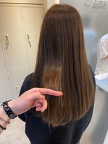 ジーナ 船橋(Zina)&nbsp;髪質改善＊ロングレイヤーグレーベージュ＊美髪【Zina船橋】