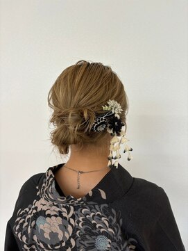 O うなじスッキリアップヘア!結婚式 二次会 花嫁 ドレス 着物