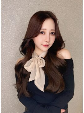 リリー(Lilley) 姫カットレイヤー×秋色くすみベージュ×韓国風巻き(ayana)