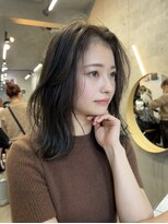 ソルトウォーター(SALT WATER)&nbsp;レイヤーカット/ブラウン/韓国ヘアー/ブリーチ/恵比寿