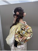 振袖着付けとヘアメイク♪