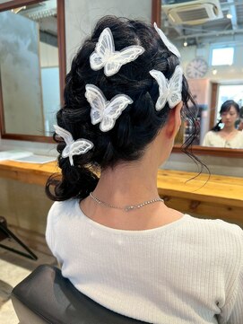 ポルム パプリカ(polum paprika) お姫様サイド編み下ろし★結婚式 二次会 お呼ばれ ドレス