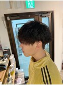 波巻きパーマ メンズサロン マッシュ ツーブロック韓国 長崎