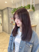 ラボヌールヘアー オリビエ 北千住店(La Bonheur hair Olivier)&nbsp;ピンクカラー／レイヤーカット【吉田 愛里】