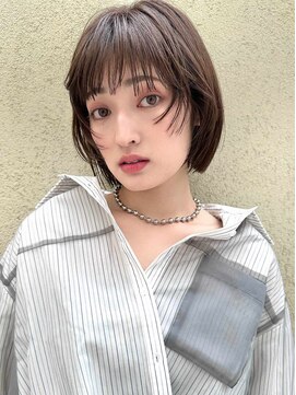 ミンクス 青山店(MINX) 【MINX】くびれヘア+くすみベージュハイライトカラー_表参道