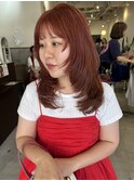 レッドオレンジサマーカラーケアブリーチ